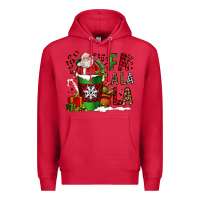 Cardinal fa la la la la christmas santa claus coffee cup Premium Hoodie - FaDigitalArtStudio