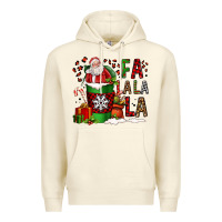 Sandshell fa la la la la christmas santa claus coffee cup Premium Hoodie - FaDigitalArtStudio