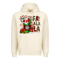 Tofu fa la la la la christmas santa claus coffee cup Premium Hoodie - FaDigitalArtStudio