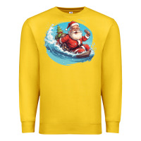 Lemon surf happy santa Premium Sweatshirt - Unal Design