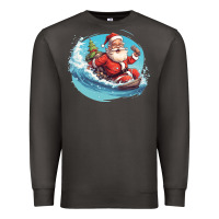 Smoke surf happy santa Premium Sweatshirt - Unal Design
