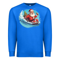 True Royal surf happy santa Premium Sweatshirt - Unal Design