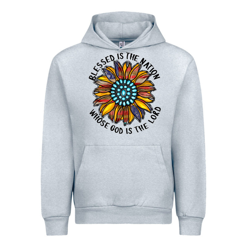 Blessed Is The Nation Whose God Is The Lord Urban Hoodie by CowhideDigitalArt | Teevron