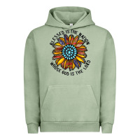 Pigment Oil Green blessed is the nation whose god is the lord Urban Hoodie - CowhideDigitalArt