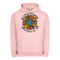 Pigment Salmon blessed is the nation whose god is the lord Urban Hoodie - CowhideDigitalArt