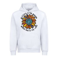 White blessed is the nation whose god is the lord Urban Hoodie - CowhideDigitalArt