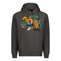 Smoke western Truck with gnomes Premium Hoodie - HRA Design Shop