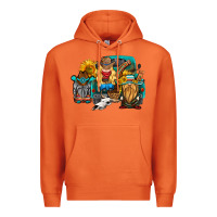 Carrot western Truck with gnomes Premium Hoodie - HRA Design Shop