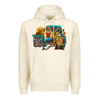 Sandshell western Truck with gnomes Premium Hoodie - HRA Design Shop