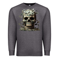 Charcoal Heather bad money Premium Sweatshirt - Unal Design