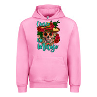 Fuchsia Pink cinco de mayo skull Urban Hoodie - HRA Design Shop