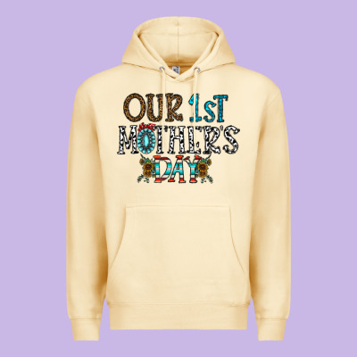 Our 1 St Mother's Day Premium Hoodie Designed By Cowhidedigitalart