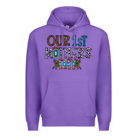 Purple our 1 st mother's day Premium Hoodie - CowhideDigitalArt