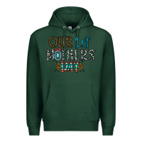 Sports Green our 1 st mother's day Premium Hoodie - CowhideDigitalArt