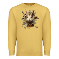 Antique Gold bad rabbit Premium Sweatshirt - Unal Design