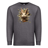 Charcoal Heather bad rabbit Premium Sweatshirt - Unal Design
