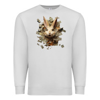 Dove Grey bad rabbit Premium Sweatshirt - Unal Design