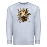 Heather Grey bad rabbit Premium Sweatshirt - Unal Design