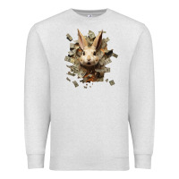 Oatmeal Heather bad rabbit Premium Sweatshirt - Unal Design
