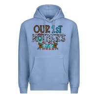 Colony Blue our 1 st mother's day Premium Hoodie - CowhideDigitalArt