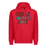 Red our 1 st mother's day Premium Hoodie - CowhideDigitalArt