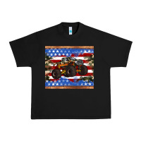 Black monster truck american flag tumbler Urban Heavy Tee - Artiststas