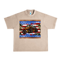 French Oak monster truck american flag tumbler Urban Heavy Tee - Artiststas