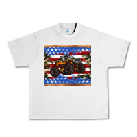 Lunar Rock monster truck american flag tumbler Urban Heavy Tee - Artiststas