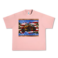 Salmon monster truck american flag tumbler Urban Heavy Tee - Artiststas