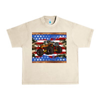 Sandshell monster truck american flag tumbler Urban Heavy Tee - Artiststas