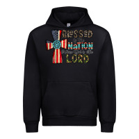 Black blessed İs the nation whose god is the lord Urban Hoodie - CowhideDigitalArt
