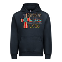 Navy blessed İs the nation whose god is the lord Urban Hoodie - CowhideDigitalArt