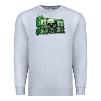 Heather Grey money Premium Sweatshirt - Unal Design