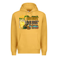 Mustard sweet summer time pineapple Premium Hoodie - RacoonDesign