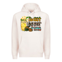 Pale Pink sweet summer time pineapple Premium Hoodie - RacoonDesign