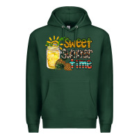 Sports Green sweet summer time pineapple Premium Hoodie - RacoonDesign