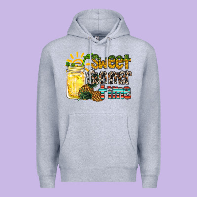Sweet Summer Time Pineapple Premium Hoodie Designed By Racoondesign