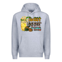 Heather Grey sweet summer time pineapple Premium Hoodie - RacoonDesign