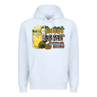 White sweet summer time pineapple Premium Hoodie - RacoonDesign