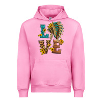Fuchsia Pink love indian headdress Urban Hoodie - HRA Design Shop