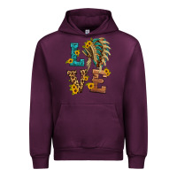 Mauve Wine love indian headdress Urban Hoodie - HRA Design Shop