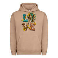 Pigment Burro love indian headdress Urban Hoodie - HRA Design Shop