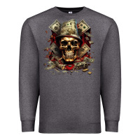 Charcoal Heather bad money Premium Sweatshirt - Unal Design