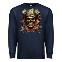Navy bad money Premium Sweatshirt - Unal Design