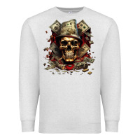 Oatmeal Heather bad money Premium Sweatshirt - Unal Design
