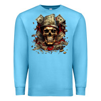 Ocean Blue bad money Premium Sweatshirt - Unal Design