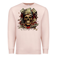 Pale Pink bad money Premium Sweatshirt - Unal Design