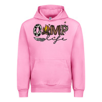 Fuchsia Pink camp life Urban Hoodie - CowhideDigitalArt