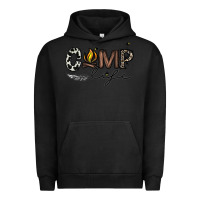 Pigment Black camp life Urban Hoodie - CowhideDigitalArt