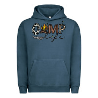 Pigment Midnight Navy camp life Urban Hoodie - CowhideDigitalArt